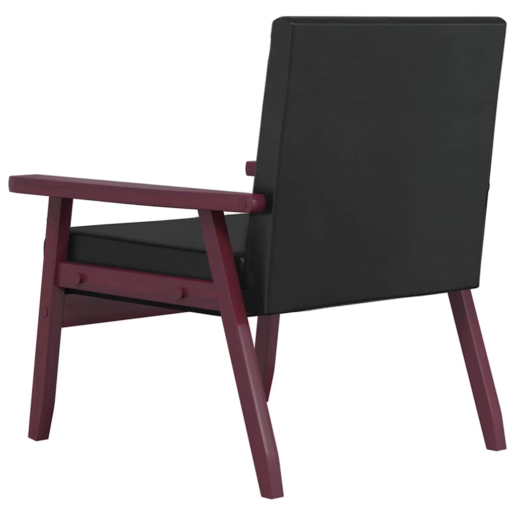 Ravenna - Soffgrupp 2 delar svart konstläder