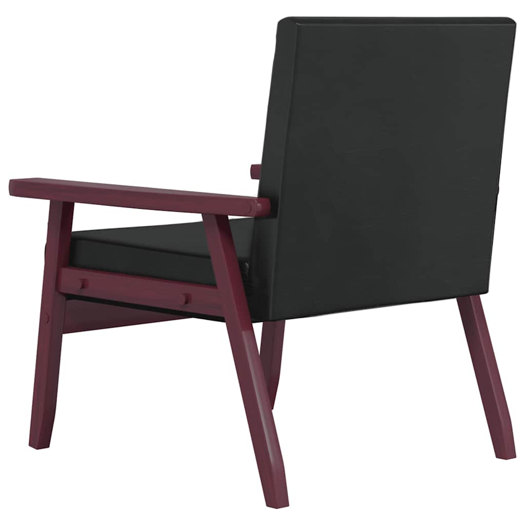 Norello - Soffgrupp 3 delar svart konstläder