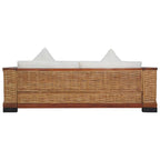 Larvino - Soffgrupp 2 delar med dynor brun naturlig rotting