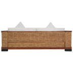 Element - Soffgrupp 2 delar med dynor brun naturlig rotting