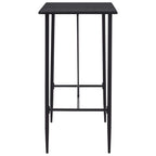 Barbord svart 120x60x110 cm MDF