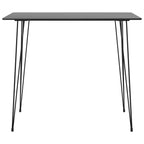 Barbord svart 120x60x105 cm