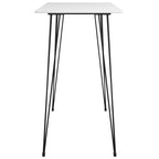 Barbord vit 120x60x105 cm