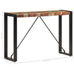 Avlastningsbord 110x35x76 cm massivt återvunnet trä