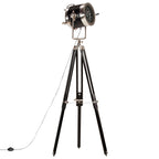 Lorenti - Golvlampa svart massivt mangoträ 171 cm