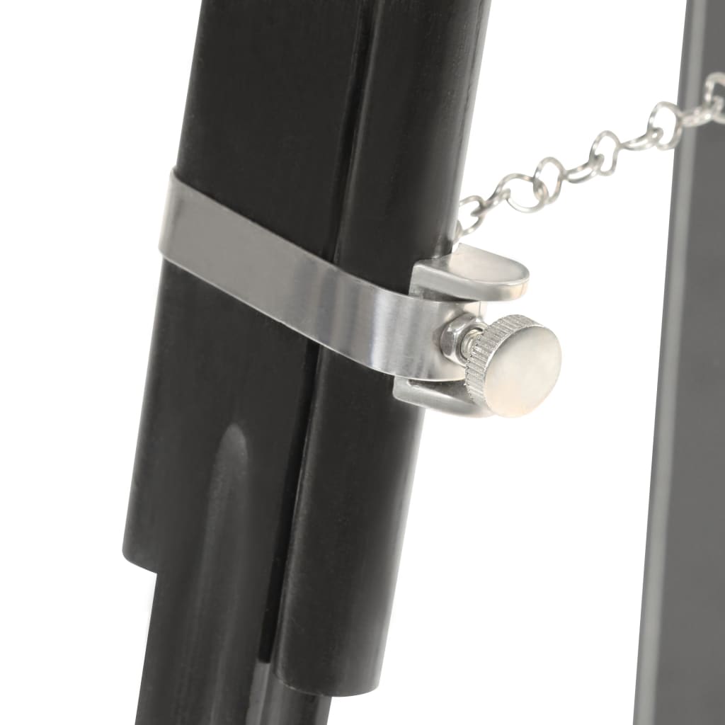 Lorenti - Golvlampa svart massivt mangoträ 171 cm