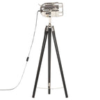 Volira - Golvlampa svart massivt mangoträ 97 cm