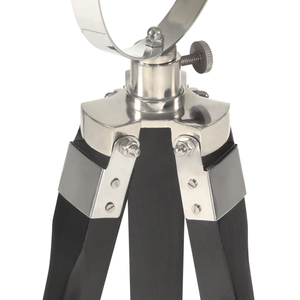 Volira - Golvlampa svart massivt mangoträ 97 cm