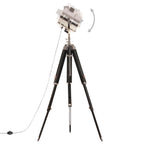 Helora - Golvlampa massivt mangoträ 165 cm