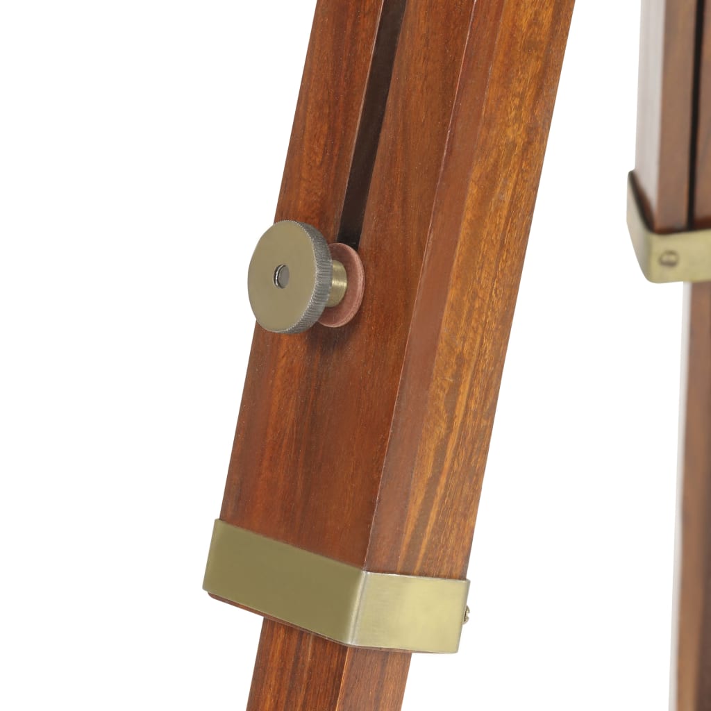 Zelumo - Golvlampa massivt mangoträ 165 cm