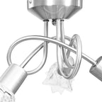 Orelia - Taklampa med transparenta glasskärmar för 3 E14-lampor tulpan