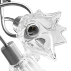 Orelia - Taklampa med transparenta glasskärmar för 3 E14-lampor tulpan