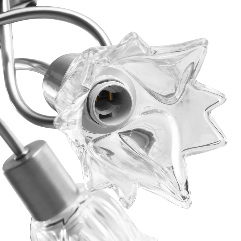 Orelia - Taklampa med transparenta glasskärmar för 3 E14-lampor tulpan