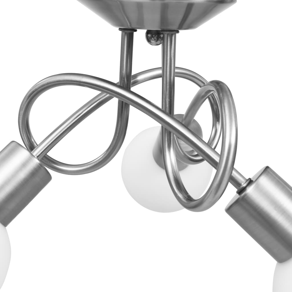 Weslina - Taklampa med keramikskärmar för 3 E14-lampor vit klot