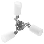 Velari - Taklampa med keramikskärmar för 3 E14-lampor vit kon