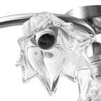 Serilo - Taklampa med transparenta glasskärmar för 5 E14-lampor tulpan