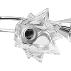 Sorlino - Taklampa med transparenta glasskärmar för 5 E14-lampor tulpan