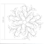 Tessumi - Taklampa med akrylblad för 5 E14-lampor vit