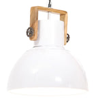 Parluma - Hänglampa industriell 25 W vit rund 40 cm E27
