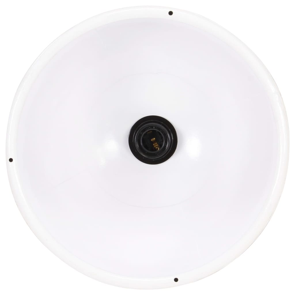 Derluma - Hänglampa industriell 25 W vit rund 30 cm E27