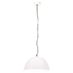 Silura - Hänglampa industriell vintage 25 W vit rund 41 cm E27