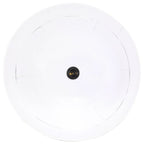 Silura - Hänglampa industriell vintage 25 W vit rund 41 cm E27