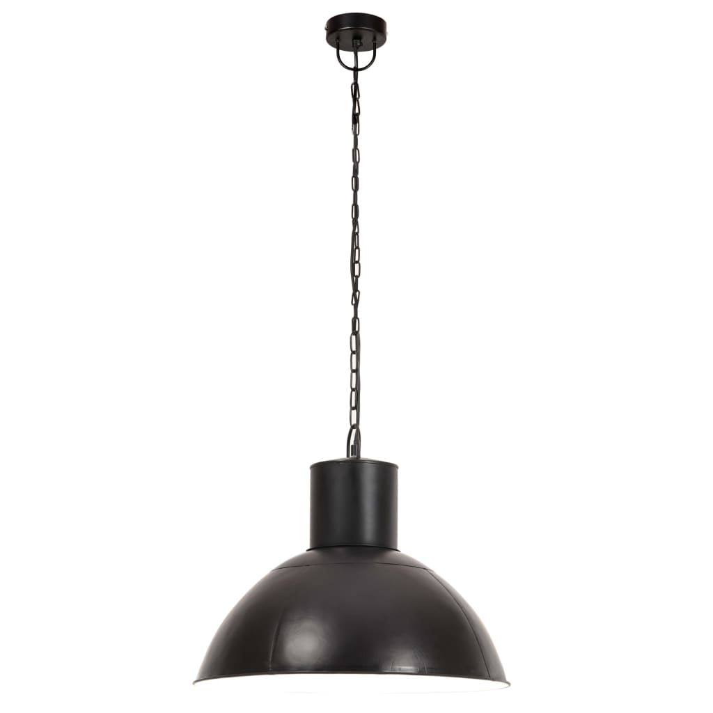 Forlina - Hänglampa industriell 25 W svart rund 48 cm E27