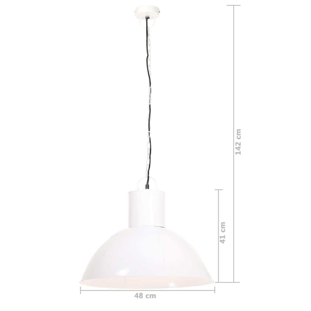 Polira - Hänglampa 25 W vit rund 48 cm E27