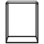 Avlastningsbord transparent 60x35x75 cm härdat glas