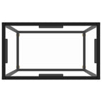 Avlastningsbord transparent 60x35x75 cm härdat glas