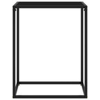 Avlastningsbord svart 60x35x75 cm härdat glas