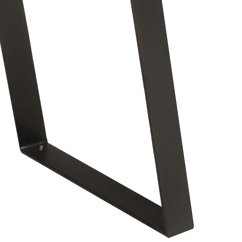 Avlastningsbord 100x35x76 cm massivt akaciaträ med levande kant