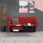 Kelvino - Soffbord svart 100x49,5x43 cm konstruerat trä