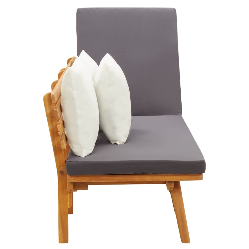 Alveno - Trädgårdsbänk 200x65 cm massivt akaciaträ