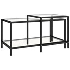 Tenvalo - Tebord 2 st härdat glas genomskinlig