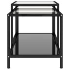 Dravero - Tebord 2 st svart härdat glas