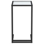 Odrina - Sidobord till datorbord genomskinligt 50x35x65 cm härdat glas