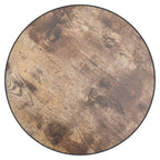 Marvion - Tebord svart och gul Ø35 cm MDF