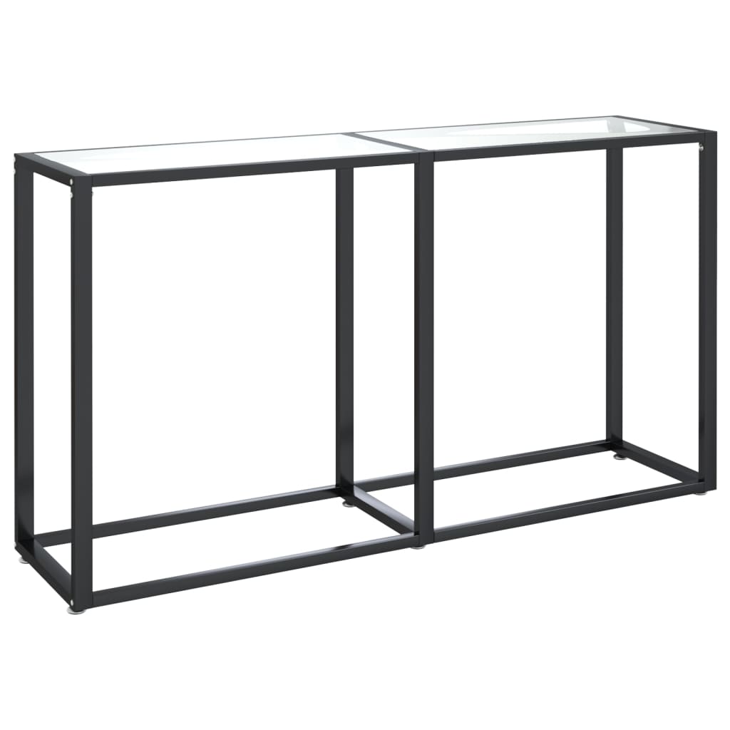 Torlevo - Konsolbord transparent 140x35x75,5 cm härdat glas