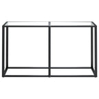 Torlevo - Konsolbord transparent 140x35x75,5 cm härdat glas