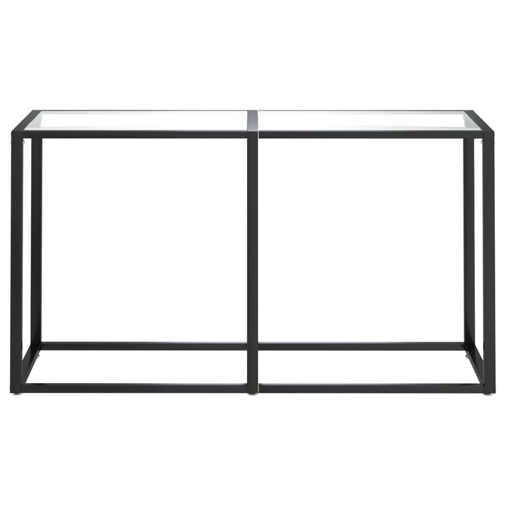 Torlevo - Konsolbord transparent 140x35x75,5 cm härdat glas