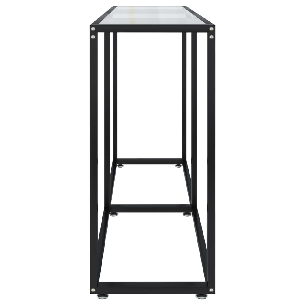 Torlevo - Konsolbord transparent 140x35x75,5 cm härdat glas