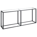 Haverno - Konsolbord transparent 180x35x75,5 cm härdat glas