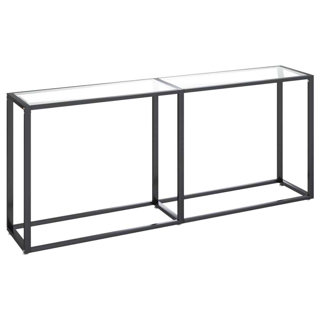 Haverno - Konsolbord transparent 180x35x75,5 cm härdat glas