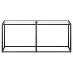 Haverno - Konsolbord transparent 180x35x75,5 cm härdat glas