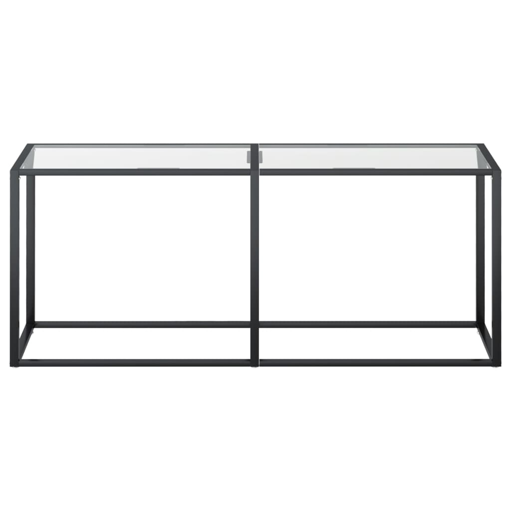 Haverno - Konsolbord transparent 180x35x75,5 cm härdat glas