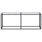 Livaro - Konsolbord transparent 200x35x75,5 cm härdat glas