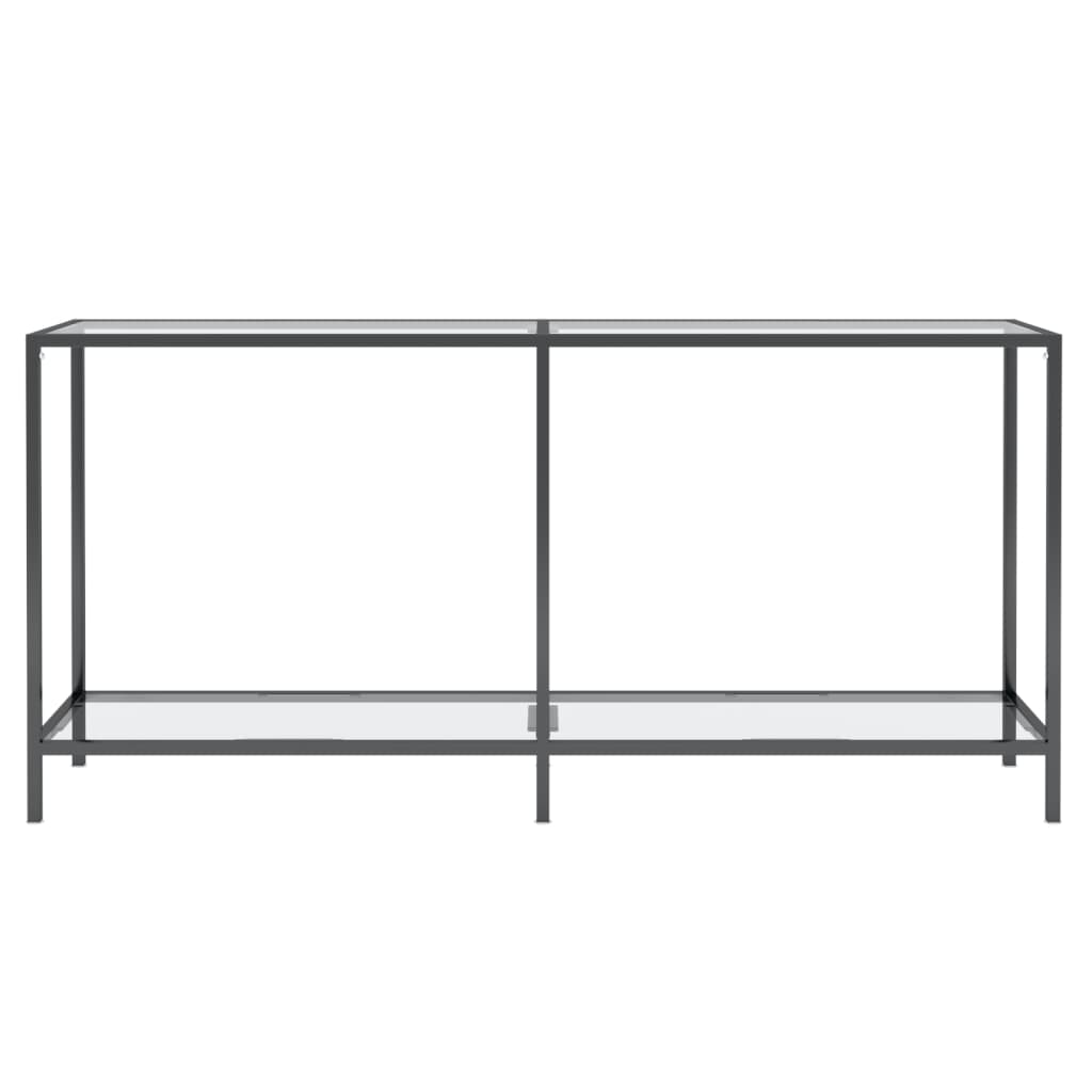 Nervalo - Konsolbord transparent 160x35x75 cm härdat glas