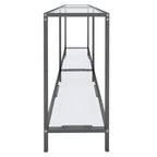 Nervalo - Konsolbord transparent 160x35x75 cm härdat glas