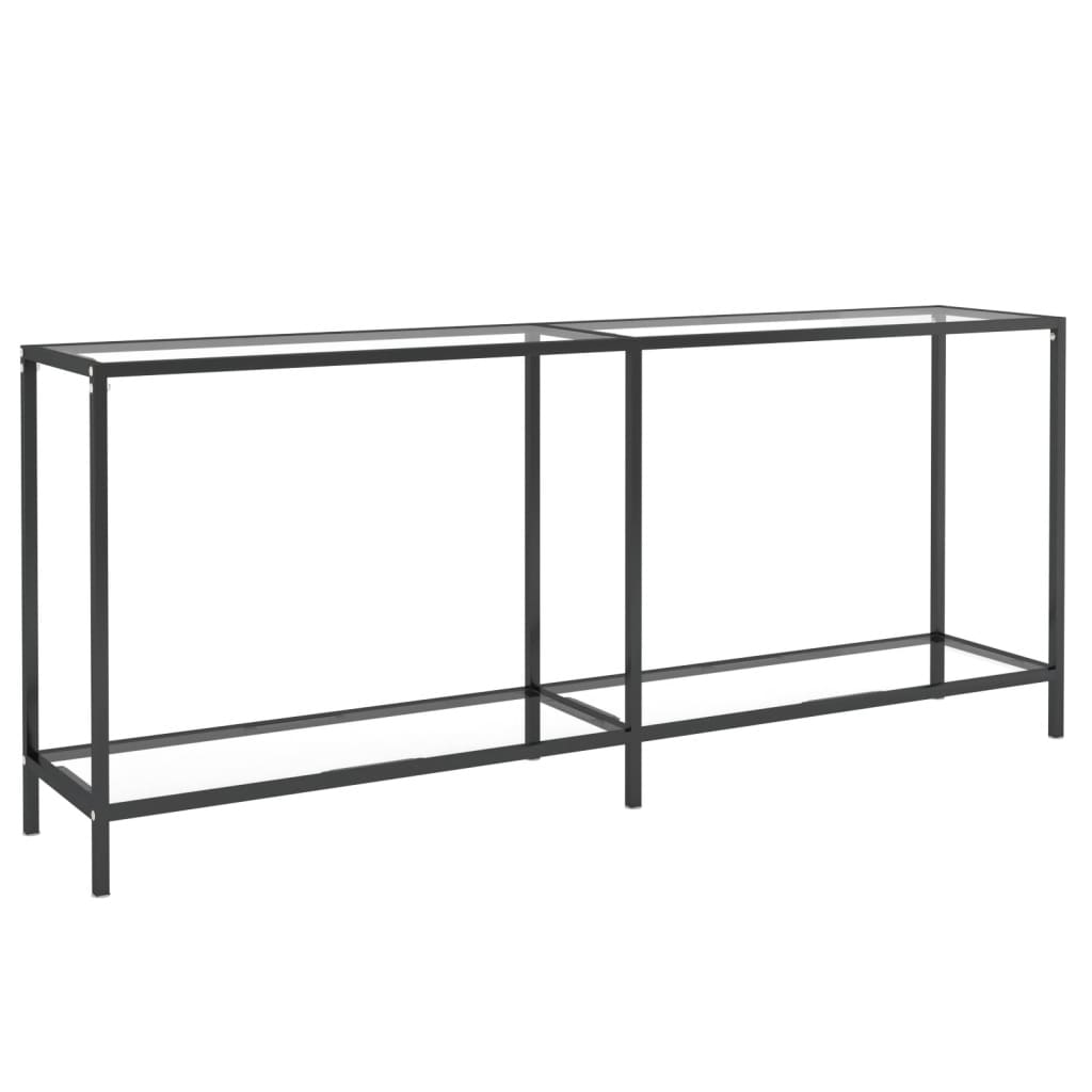 Morvixa - Konsolbord transparent 180x35x75,5 cm härdat glas